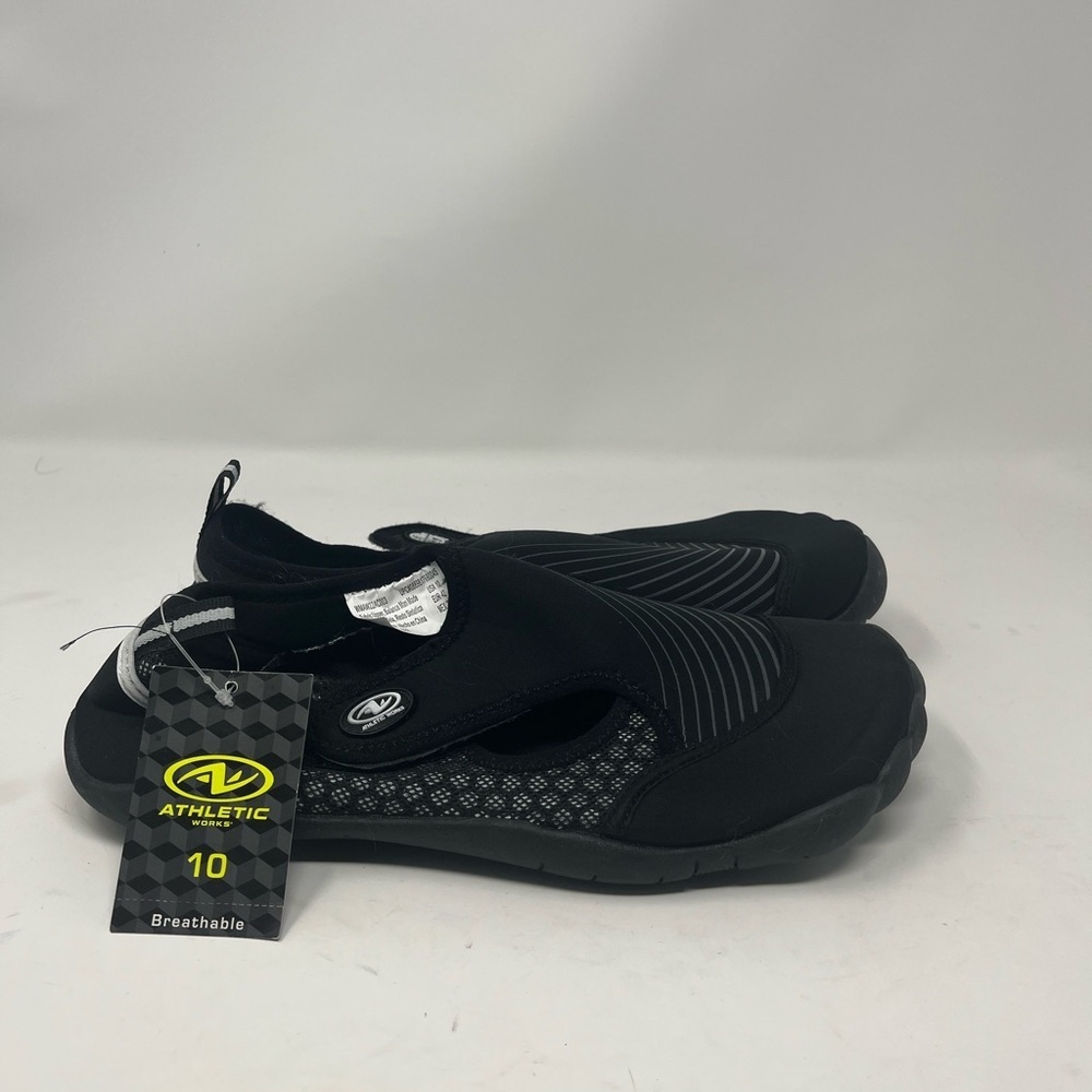 Athletic Sports Black Shoes SZ 10 - Picture 2 of 6